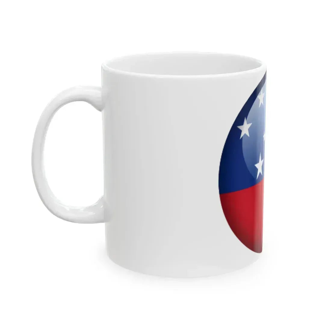 Flag orb Samoa (Samoa) White Coffee Mug - Go Mug Yourself