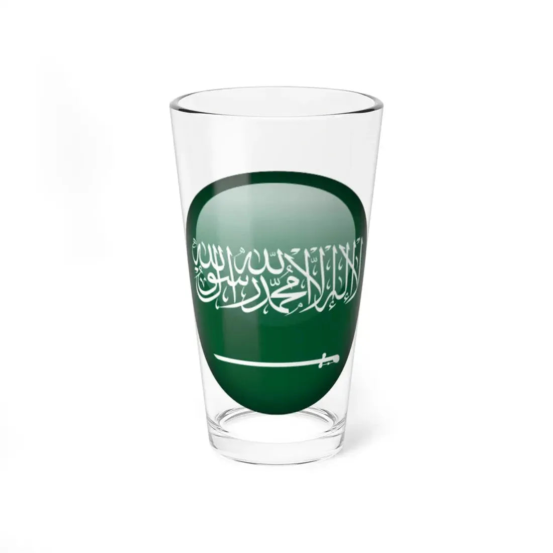 Flag orb Saudi Arabia (Saudi Arabia) Pint Glass 16oz 16oz - Go Mug Yourself