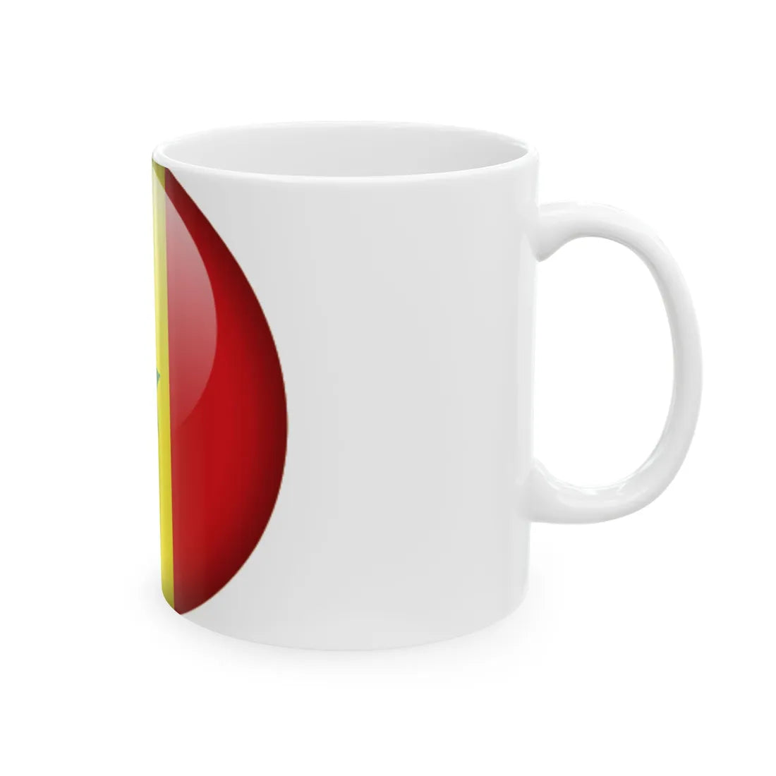 Flag orb Senegal (Senegal) White Coffee Mug - Go Mug Yourself