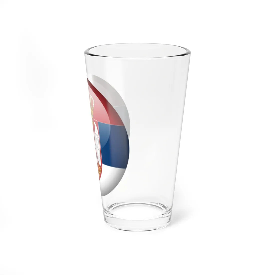 Flag orb Serbia (Serbia) Pint Glass 16oz - Go Mug Yourself