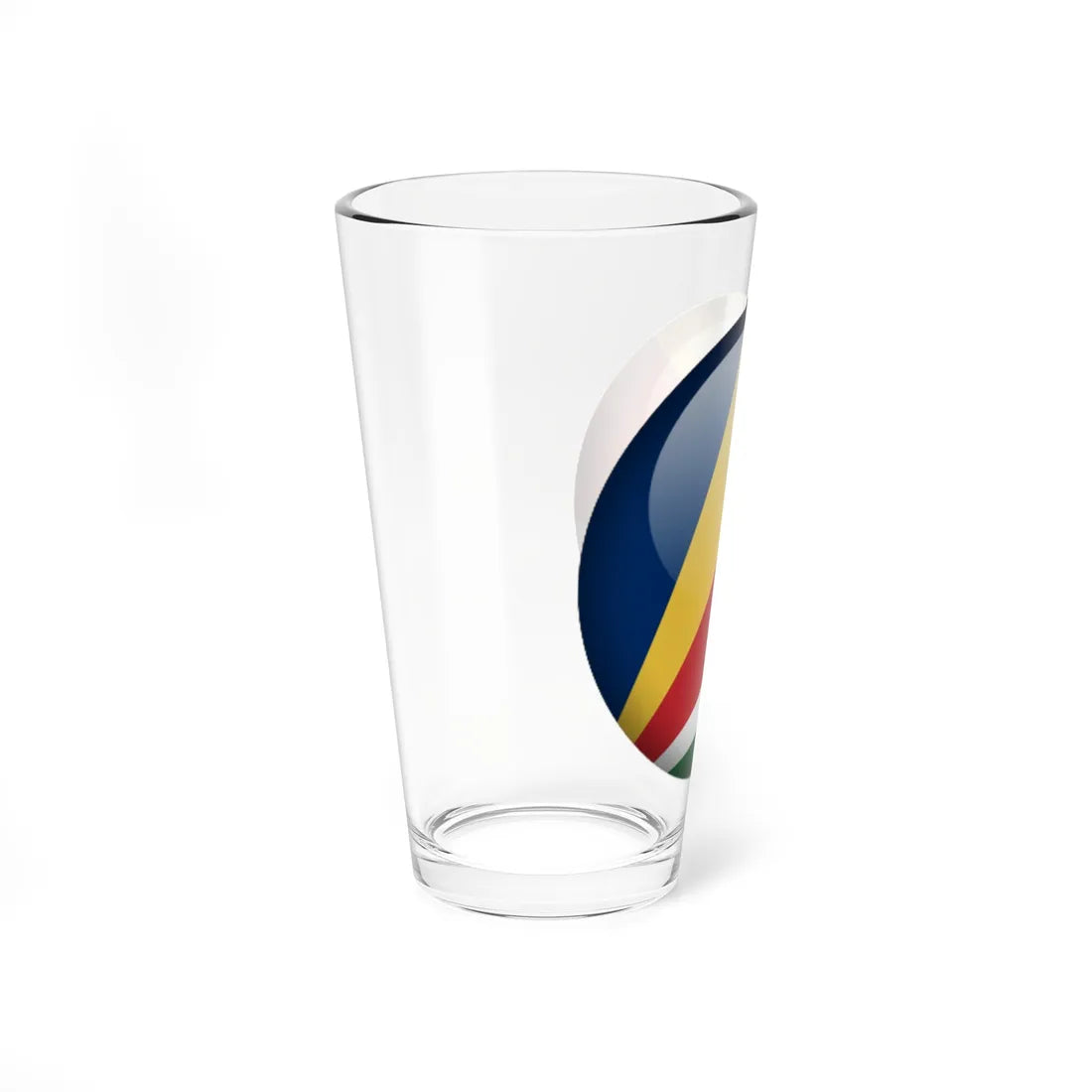 Flag orb Seychelles (Seychelles) Pint Glass 16oz - Go Mug Yourself