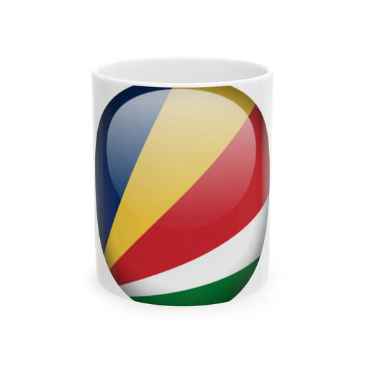 Flag orb Seychelles (Seychelles) White Coffee Mug 11oz - Go Mug Yourself