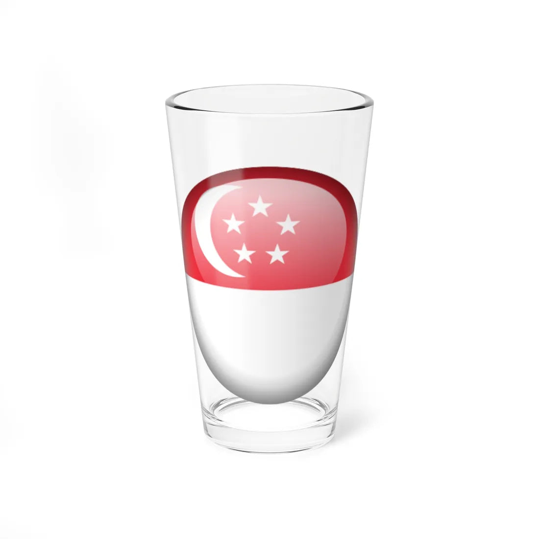 Flag orb Singapore (Singapore) Pint Glass 16oz 16oz - Go Mug Yourself