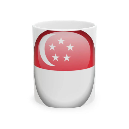 Flag orb Singapore (Singapore) White Coffee Mug 11oz - Go Mug Yourself