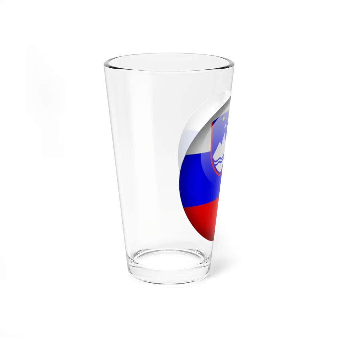 Flag orb Slovenia (Slovenia) Pint Glass 16oz - Go Mug Yourself