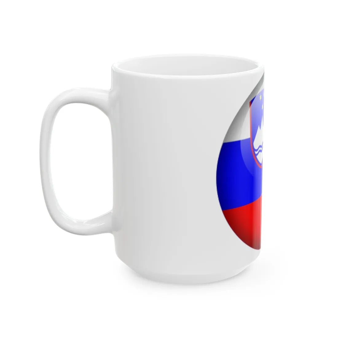 Flag orb Slovenia (Slovenia) White Coffee Mug - Go Mug Yourself