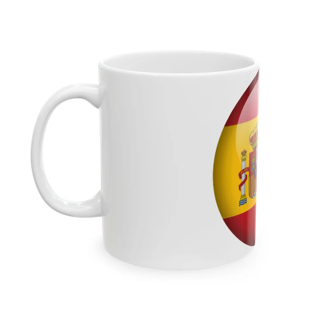 Flag orb Spain (Spain) White Coffee Mug - Go Mug Yourself