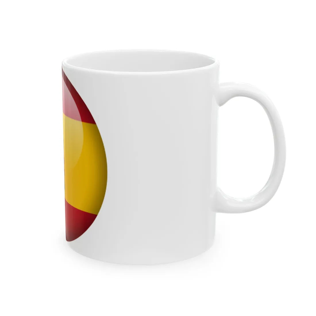Flag orb Spain (Spain) White Coffee Mug - Go Mug Yourself