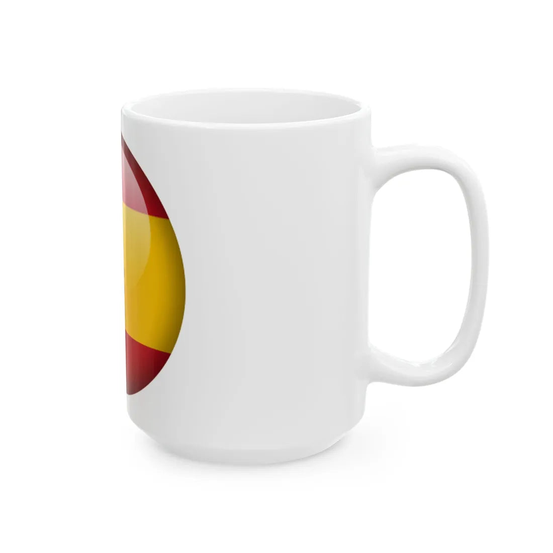 Flag orb Spain (Spain) White Coffee Mug - Go Mug Yourself