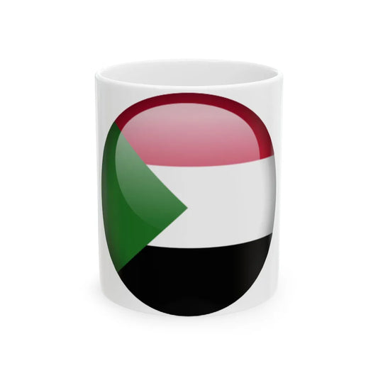 Flag orb Sudan (Sudan) White Coffee Mug 11oz - Go Mug Yourself