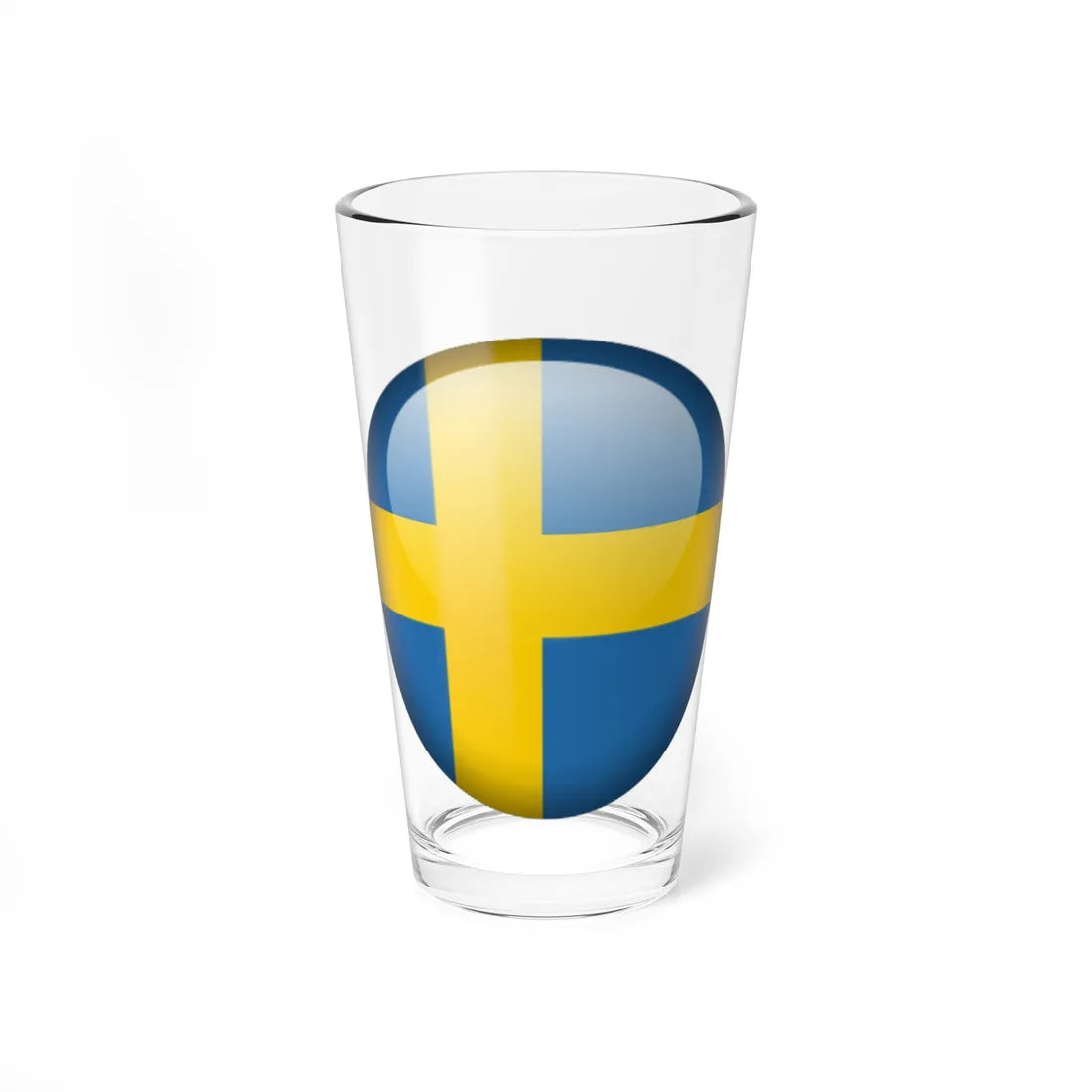 Flag orb Sweden (Sweden) Pint Glass 16oz 16oz - Go Mug Yourself