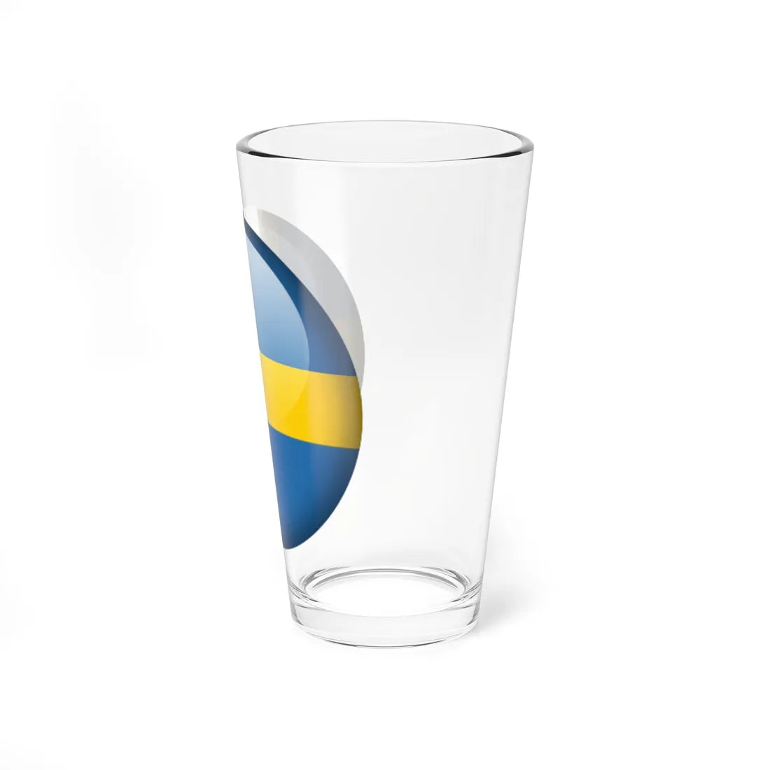 Flag orb Sweden (Sweden) Pint Glass 16oz - Go Mug Yourself