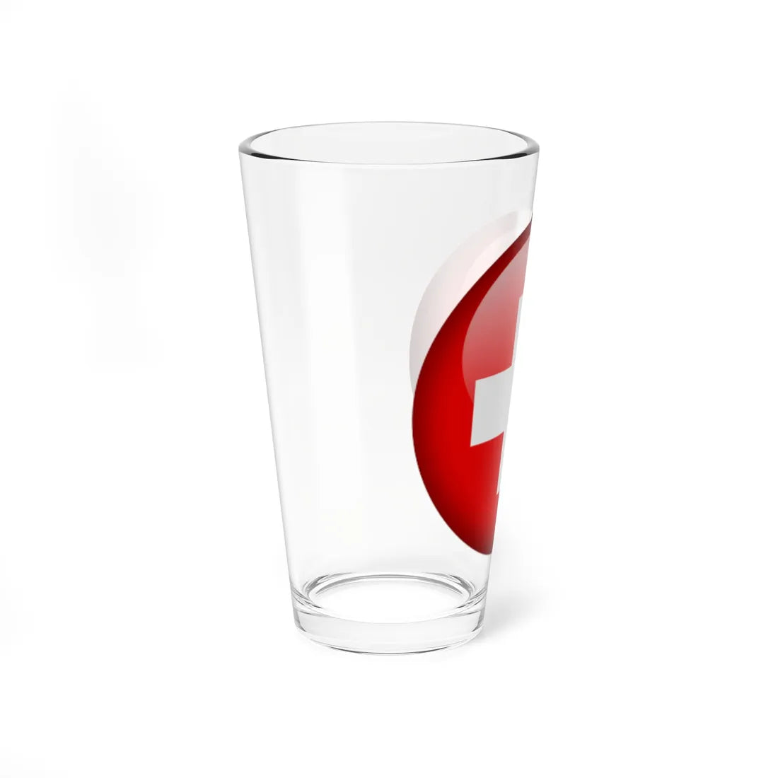 Flag orb Switzerland (Switzerland) Pint Glass 16oz - Go Mug Yourself