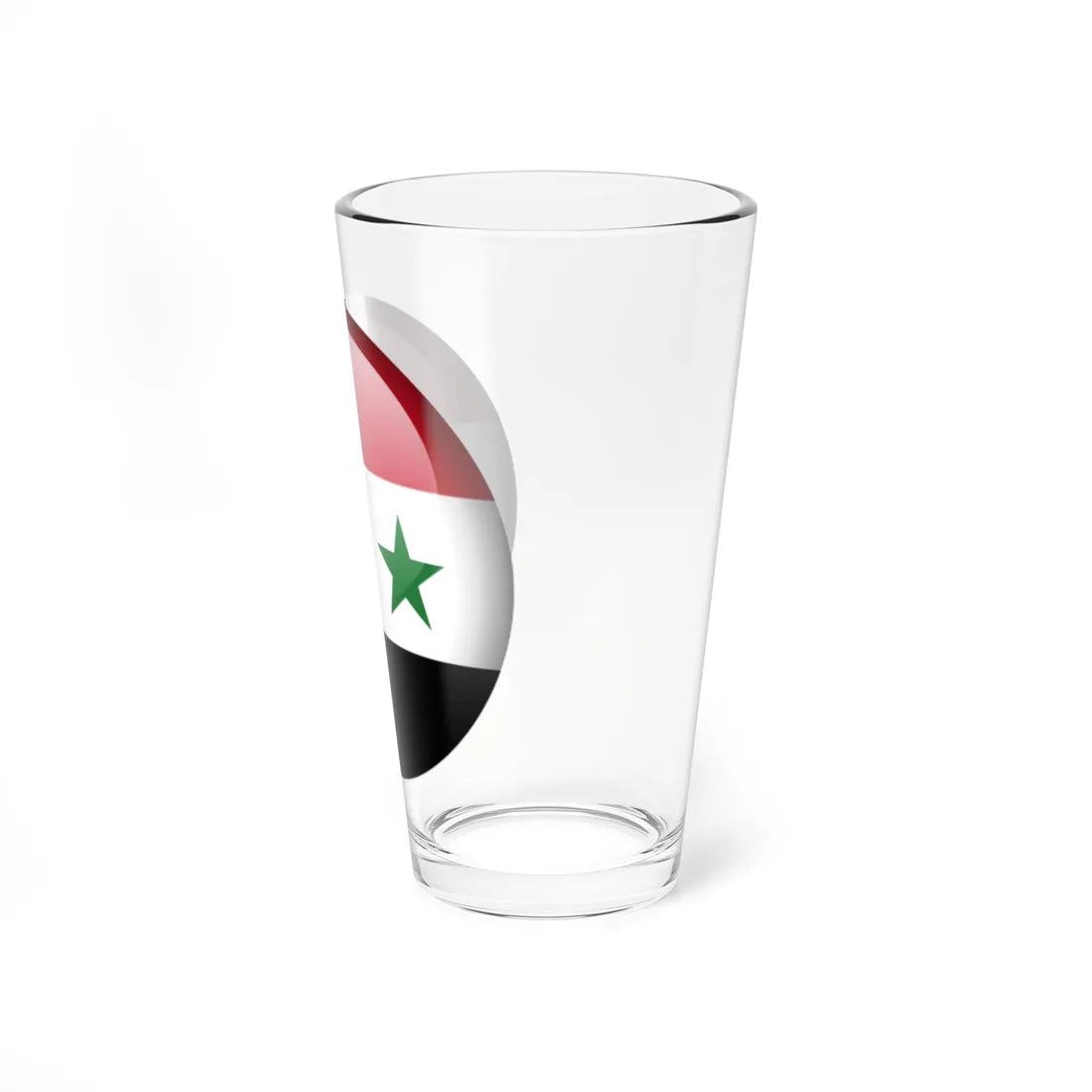 Flag orb Syria (Syria) Pint Glass 16oz - Go Mug Yourself