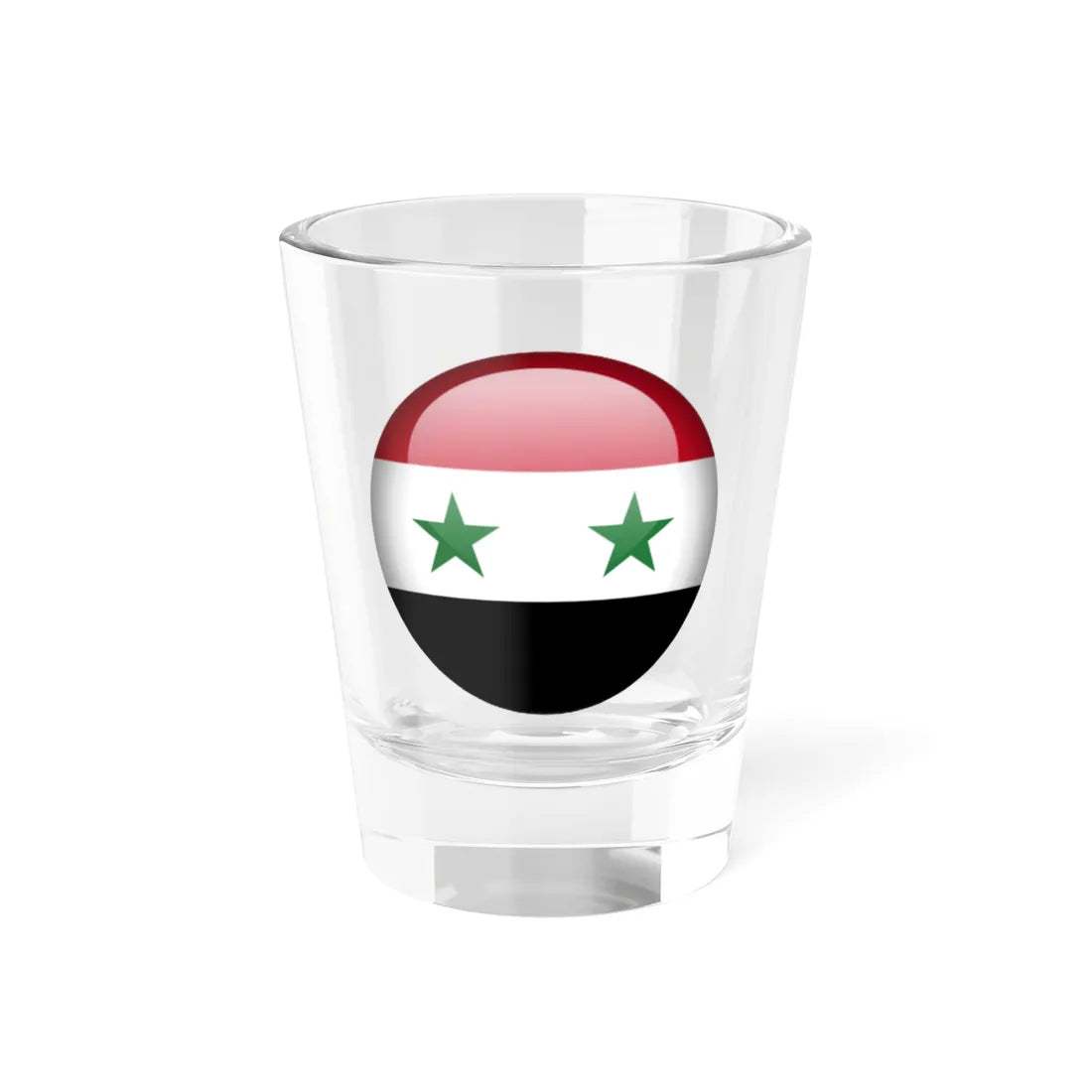 Flag orb Syria (Syria) Shot Glass 1.5oz 1.5oz - Go Mug Yourself