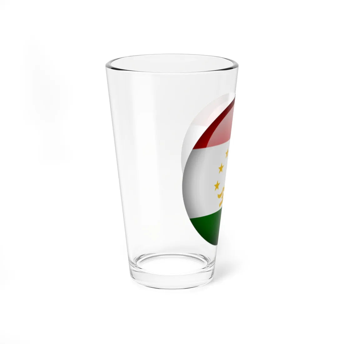 Flag orb Tajikistan (Tajikistan) Pint Glass 16oz - Go Mug Yourself