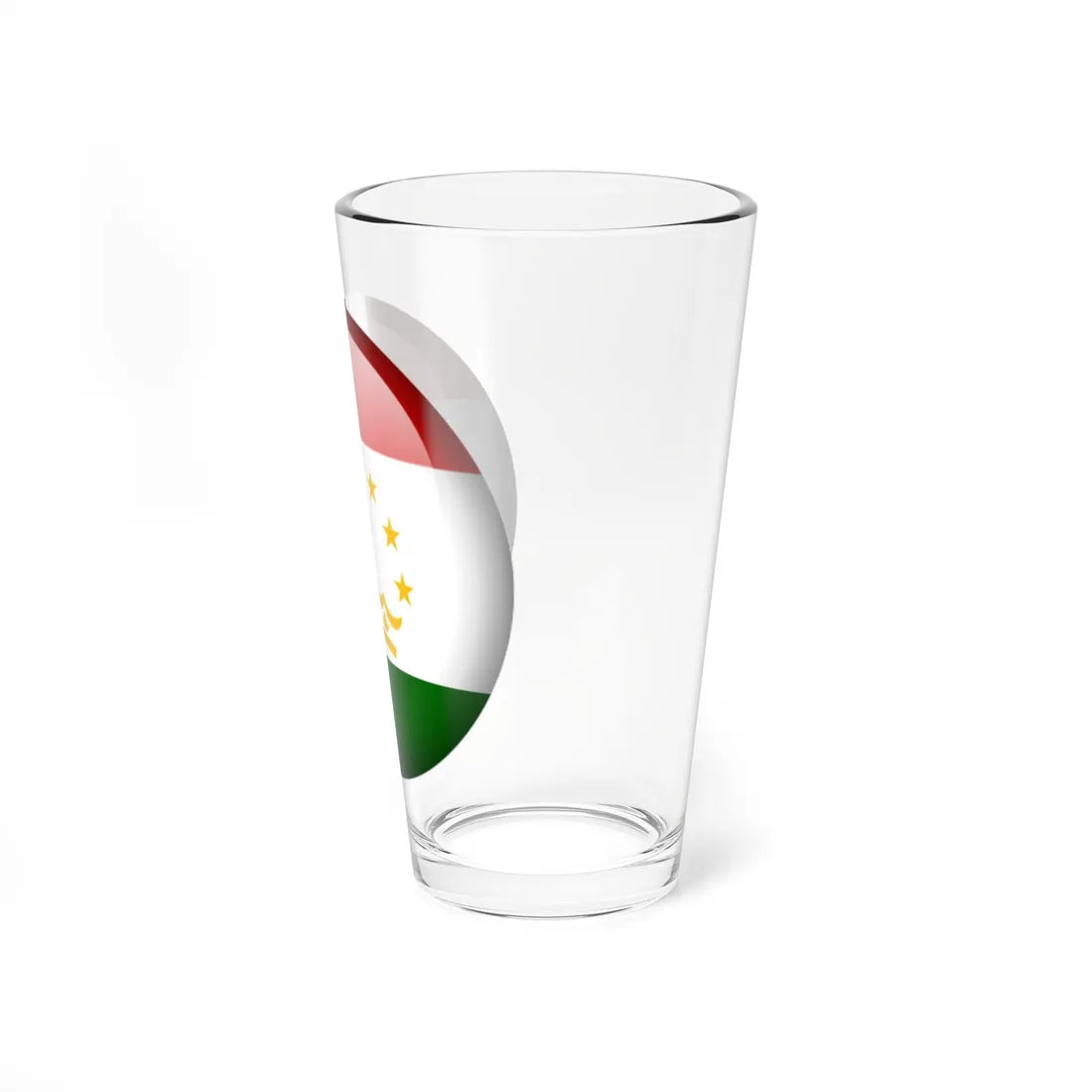 Flag orb Tajikistan (Tajikistan) Pint Glass 16oz - Go Mug Yourself