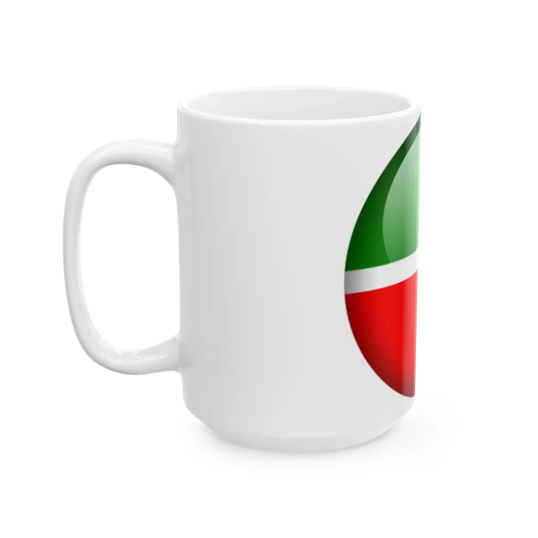 Flag orb Tatarstan (Russia) White Coffee Mug - Go Mug Yourself