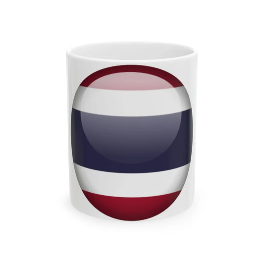 Flag orb Thailand (Thailand) White Coffee Mug 11oz - Go Mug Yourself