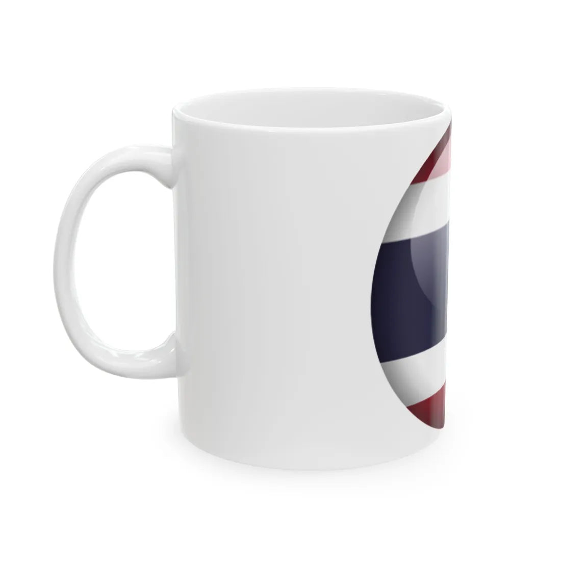 Flag orb Thailand (Thailand) White Coffee Mug - Go Mug Yourself