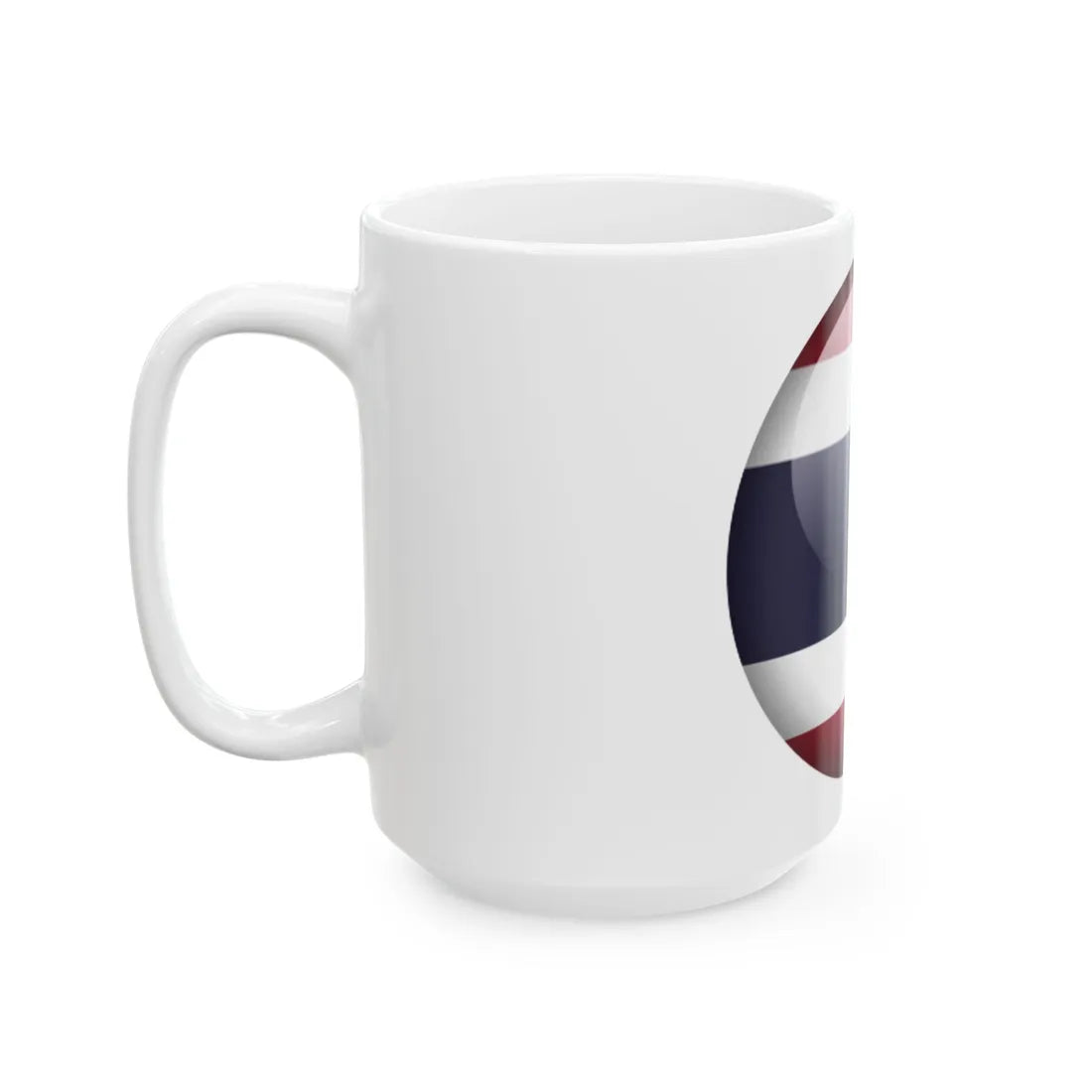 Flag orb Thailand (Thailand) White Coffee Mug - Go Mug Yourself