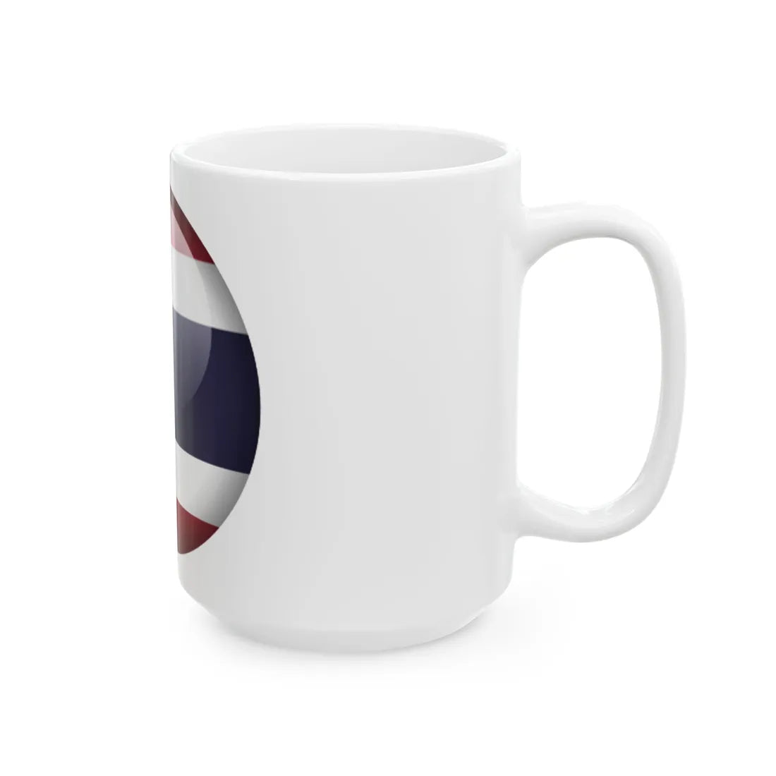 Flag orb Thailand (Thailand) White Coffee Mug - Go Mug Yourself