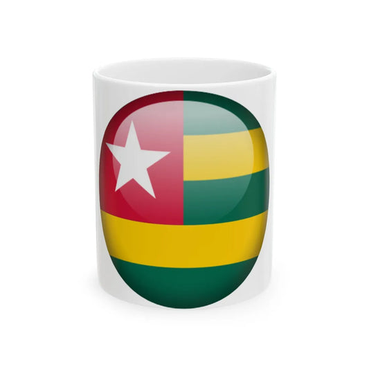Flag orb Togo (Togo) White Coffee Mug 11oz - Go Mug Yourself