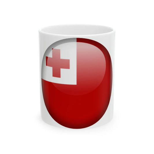 Flag orb Tonga (Tonga) White Coffee Mug 11oz - Go Mug Yourself