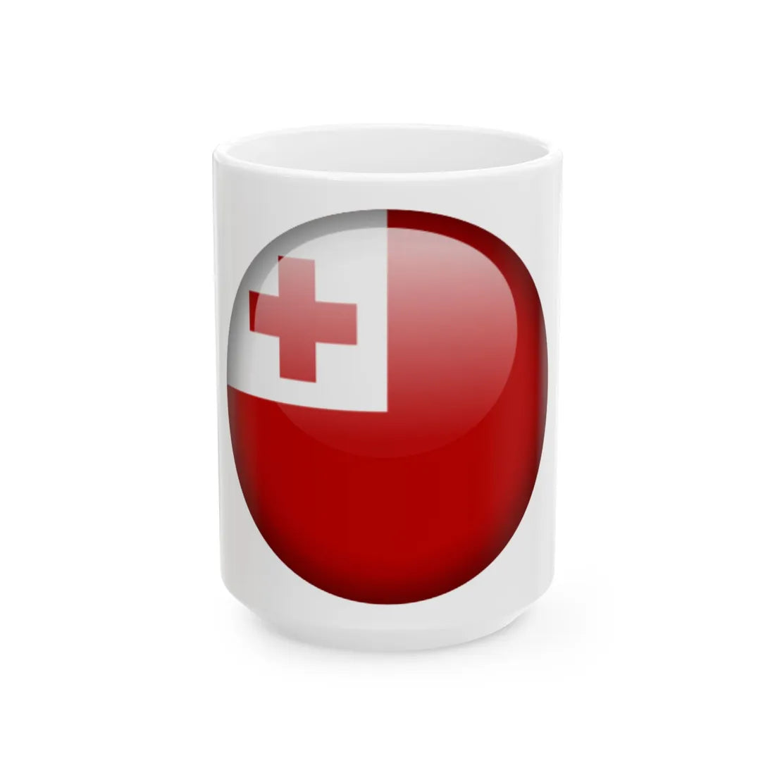 Flag orb Tonga (Tonga) White Coffee Mug 15oz - Go Mug Yourself