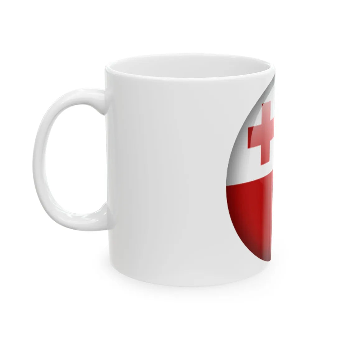 Flag orb Tonga (Tonga) White Coffee Mug - Go Mug Yourself