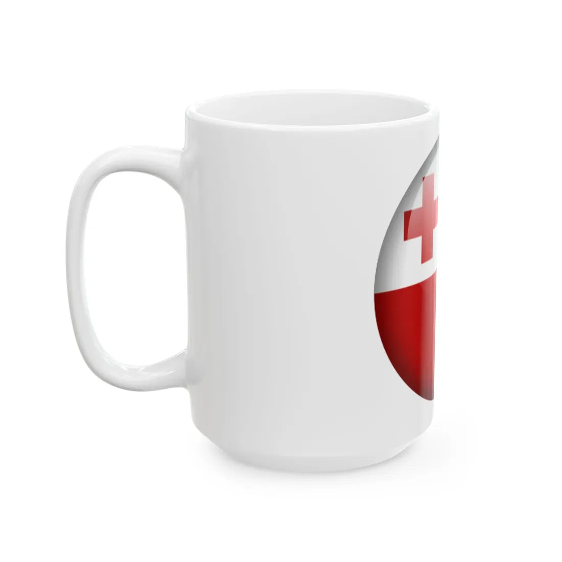 Flag orb Tonga (Tonga) White Coffee Mug - Go Mug Yourself