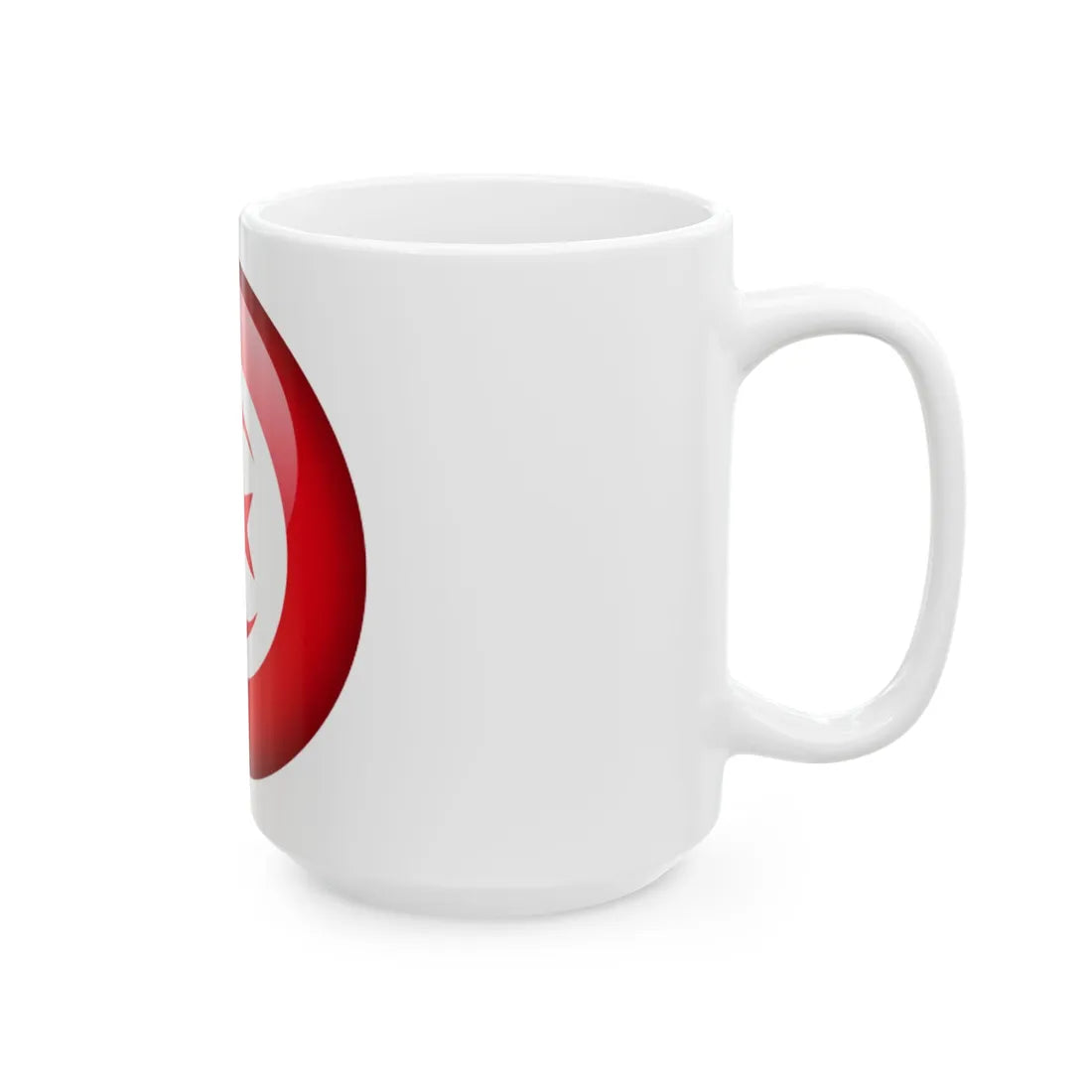 Flag orb Tunisia (Tunisia) White Coffee Mug - Go Mug Yourself