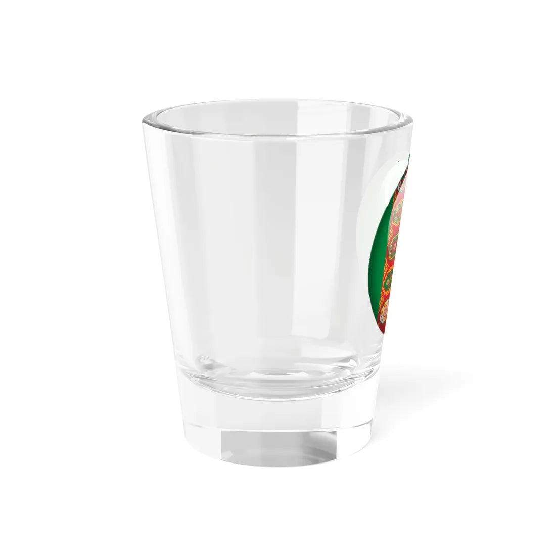 Flag orb Turkmenistan (Turkmenistan) Shot Glass 1.5oz - Go Mug Yourself