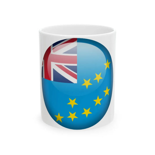 Flag orb Tuvalu (Tuvalu) White Coffee Mug 11oz - Go Mug Yourself