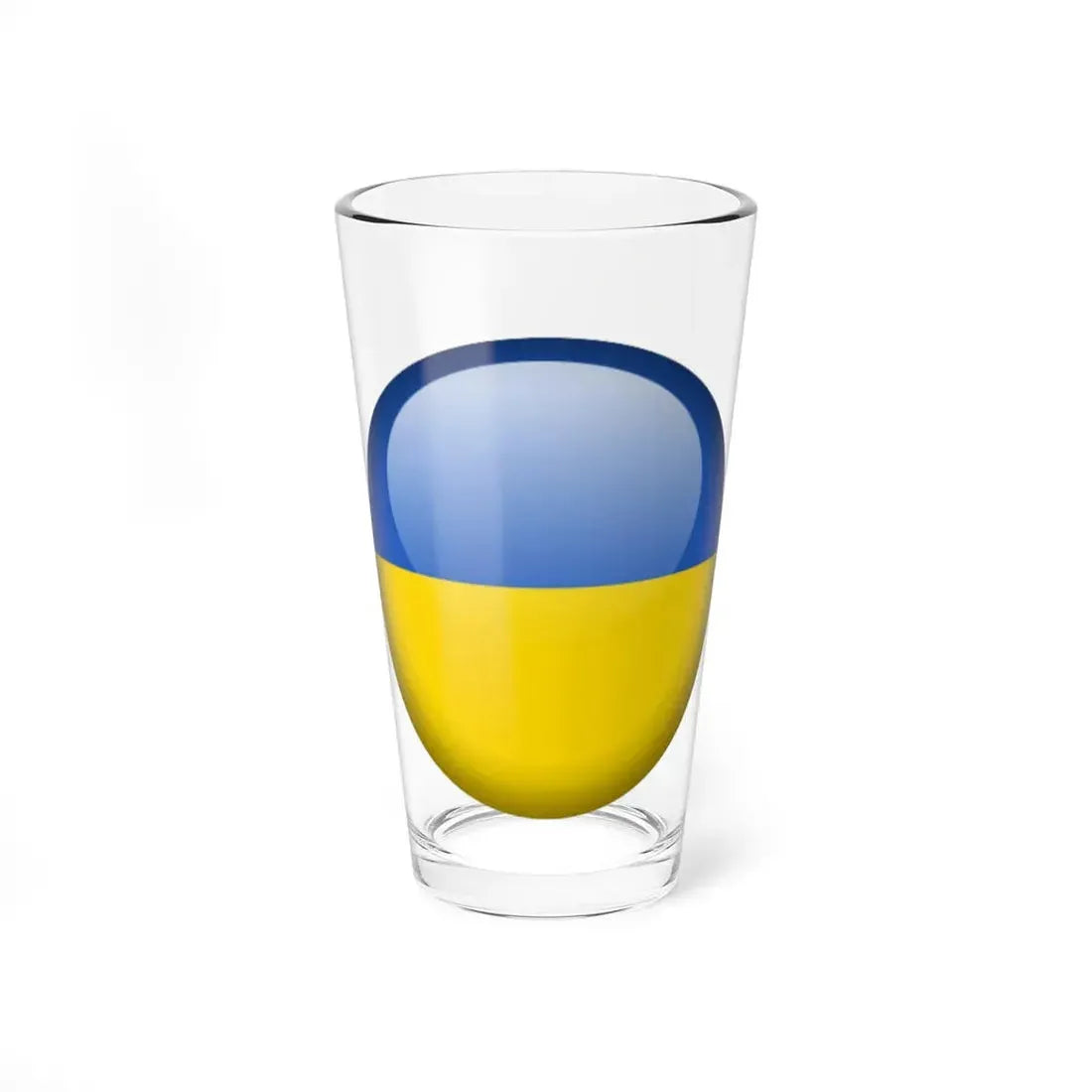 Flag orb Ukraine (Ukraine) Pint Glass 16oz 16oz - Go Mug Yourself