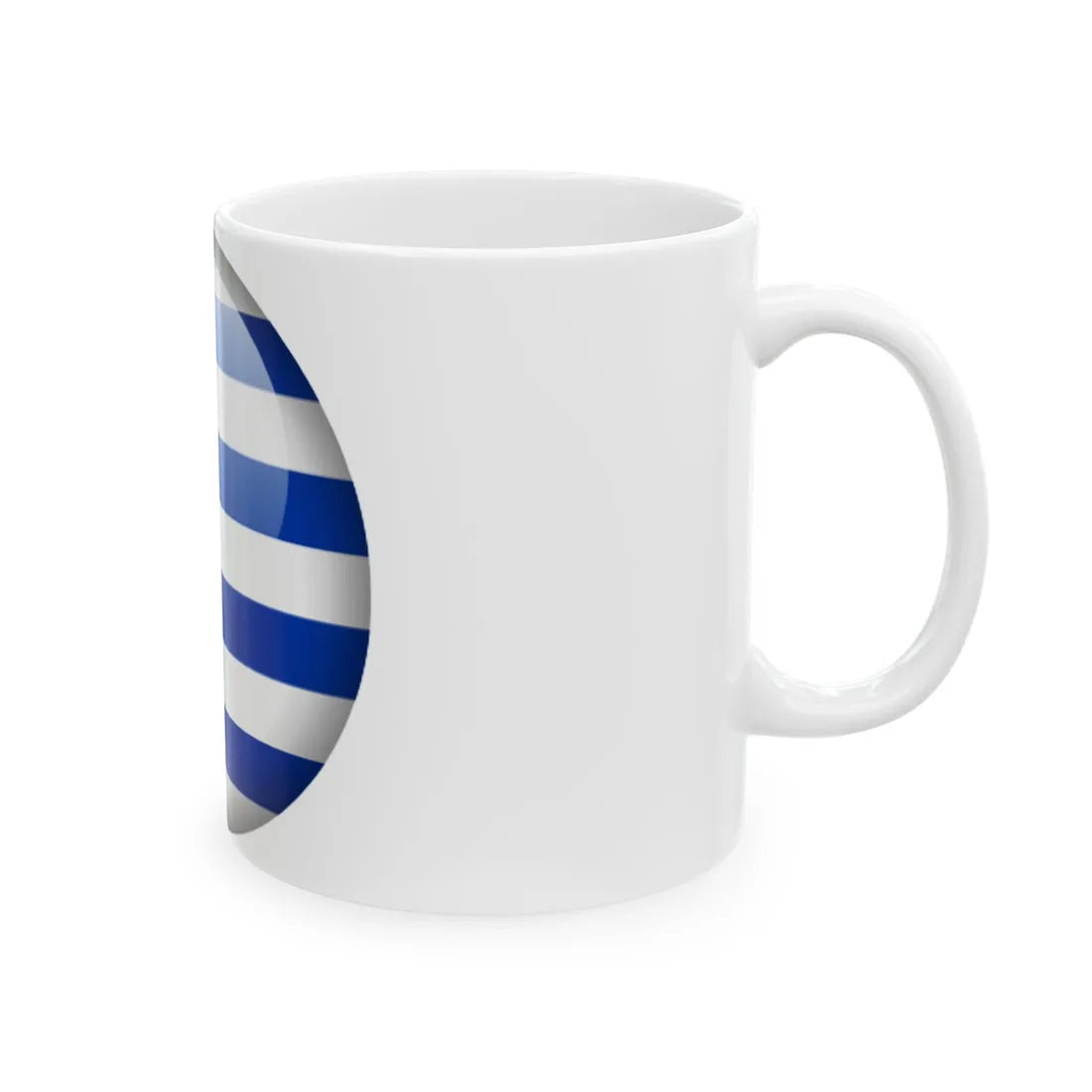Flag orb Uruguay (Uruguay) White Coffee Mug - Go Mug Yourself