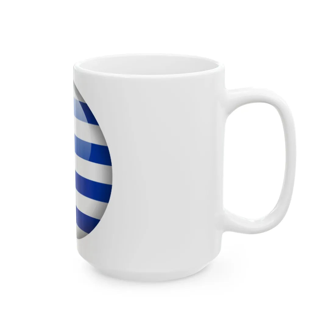 Flag orb Uruguay (Uruguay) White Coffee Mug - Go Mug Yourself