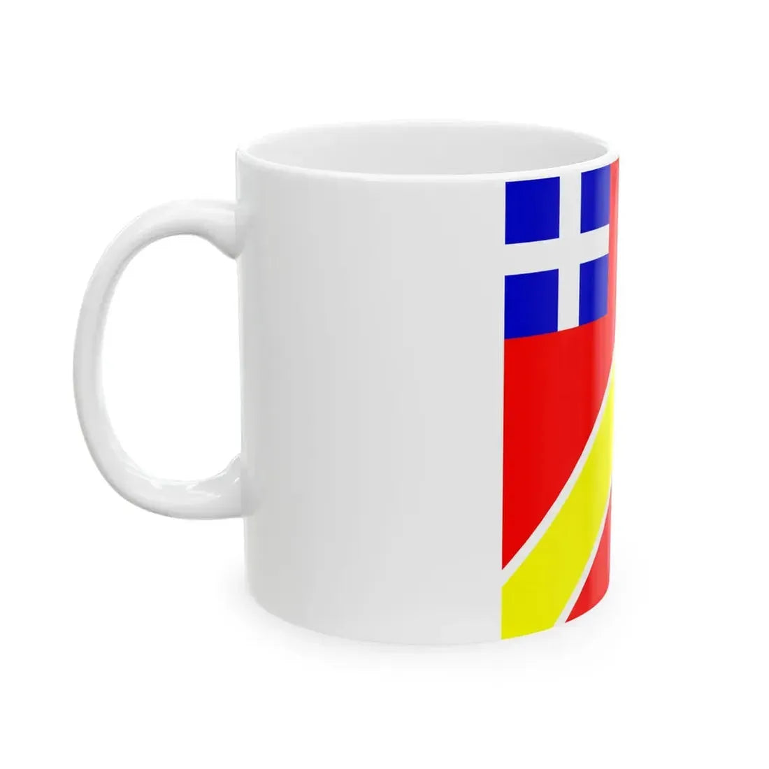 Flag over the Bastille (Belgium) White Coffee Mug - Go Mug Yourself