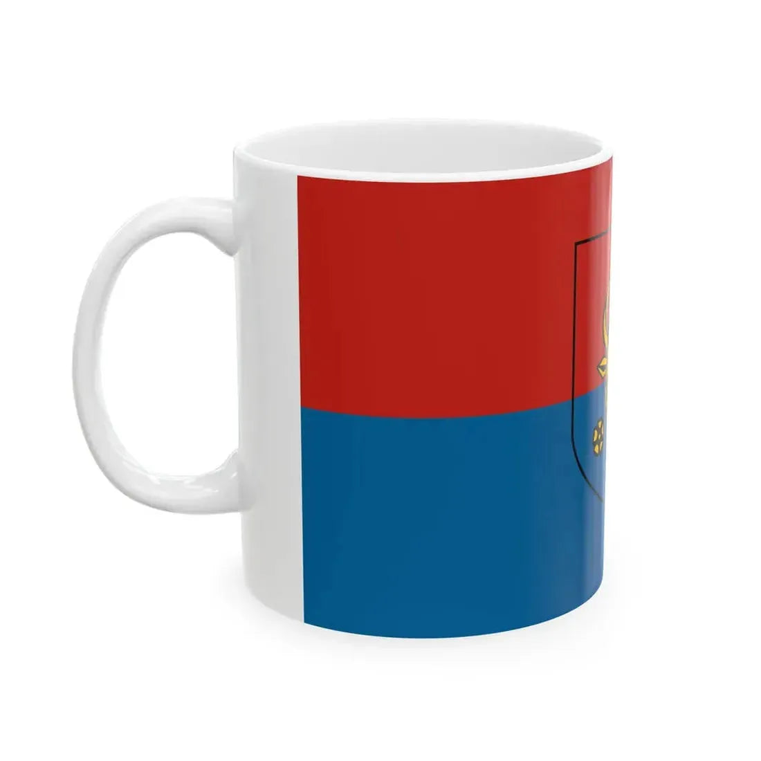 Flag project proposed by the communists of Moldova (Moldova) White Coffee Mug - Go Mug Yourself