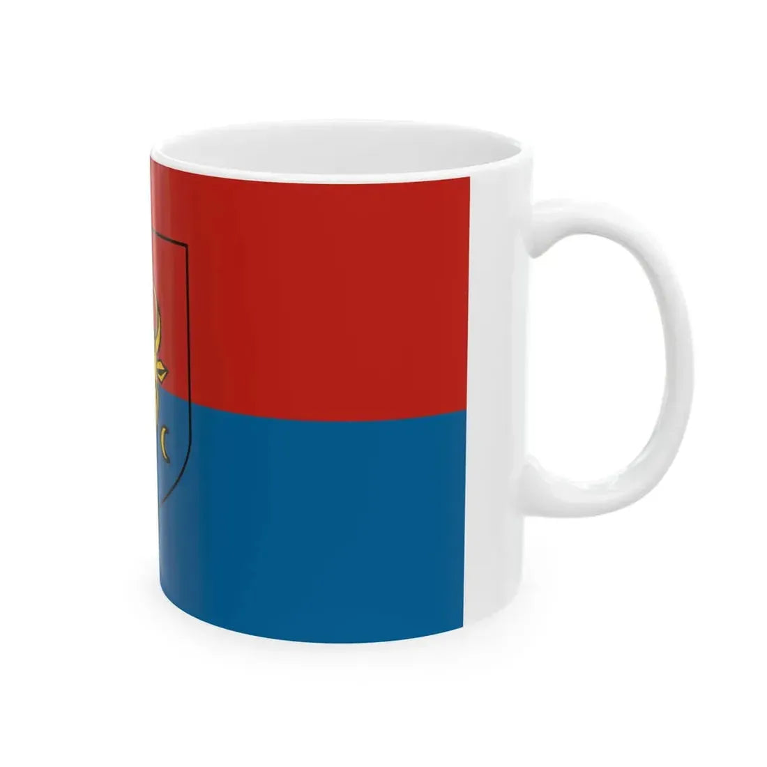 Flag project proposed by the communists of Moldova (Moldova) White Coffee Mug - Go Mug Yourself