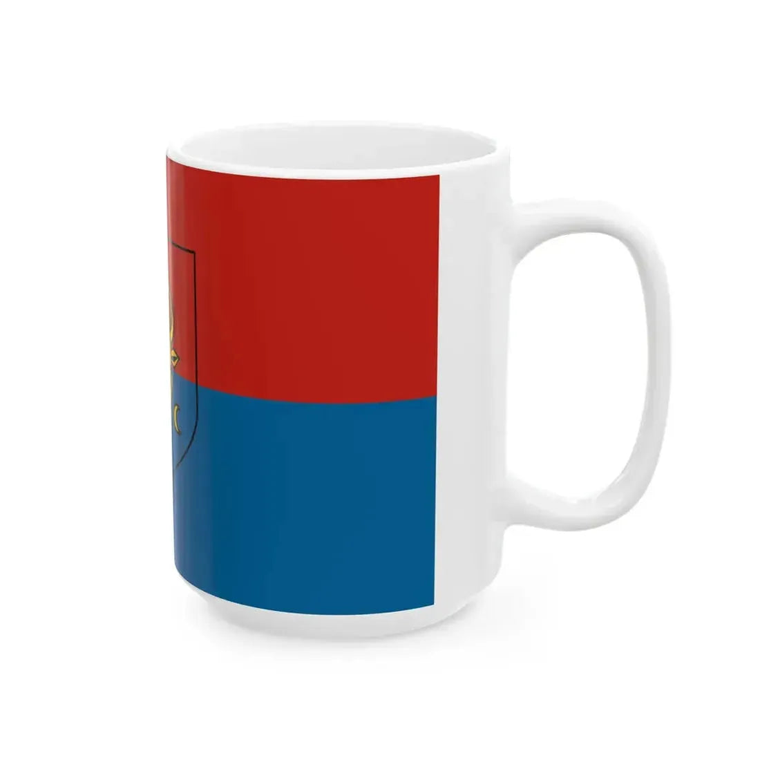 Flag project proposed by the communists of Moldova (Moldova) White Coffee Mug - Go Mug Yourself