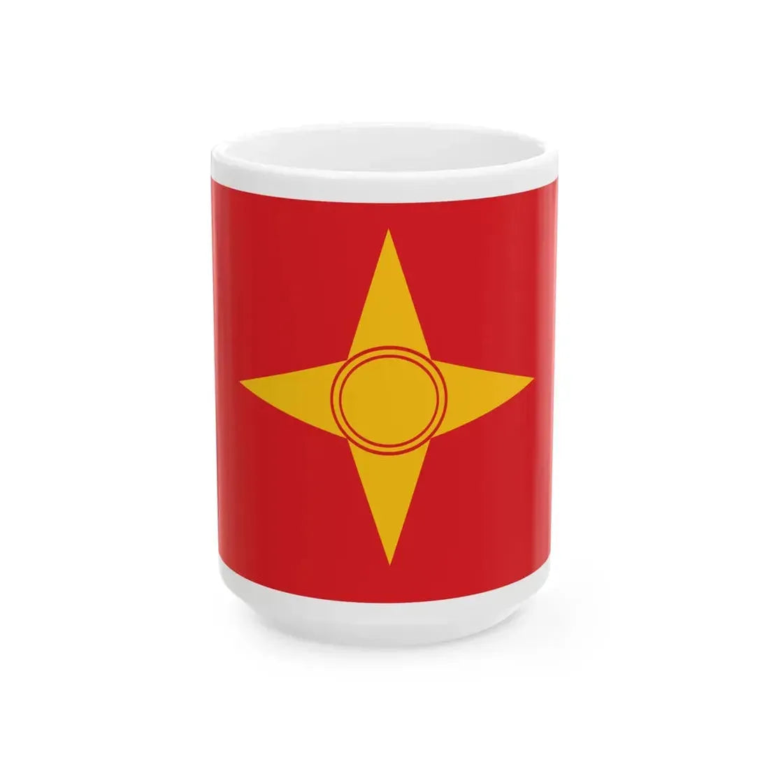 Flag proposal of Macedonia - 5 (North Macedonia) White Coffee Mug 15oz - Go Mug Yourself