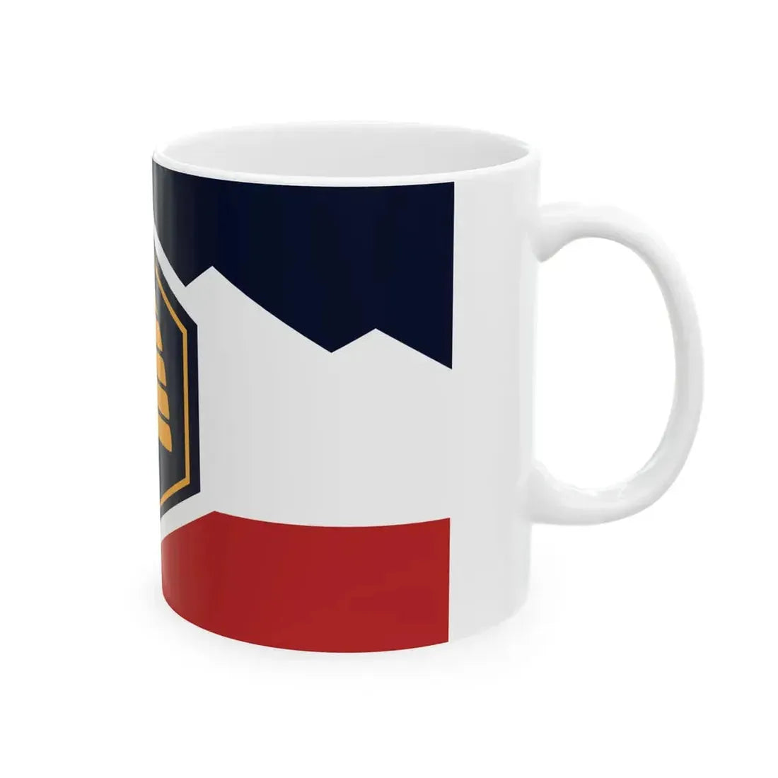 Flag proposed by the Utah State Flag Task Force (United States) White Coffee Mug - Go Mug Yourself