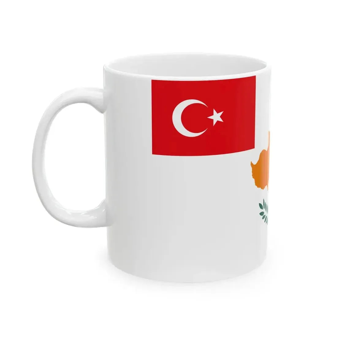 Flag proposed for the Turkish Republic of Northern Cyprus 1983 (Cyprus) White Coffee Mug - Go Mug Yourself