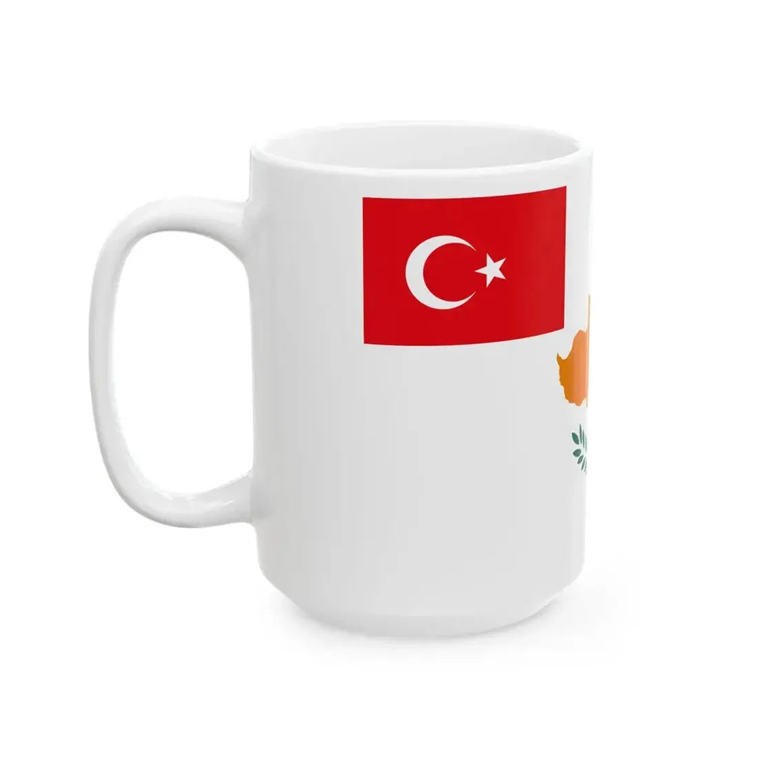 Flag proposed for the Turkish Republic of Northern Cyprus 1983 (Cyprus) White Coffee Mug - Go Mug Yourself