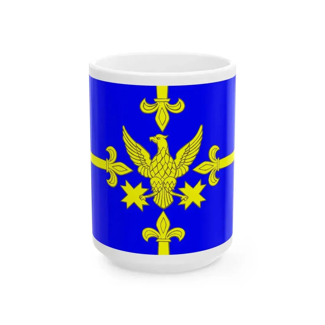 Flag Razmetelevo Leningrad oblast (Russia) White Coffee Mug 15oz - Go Mug Yourself