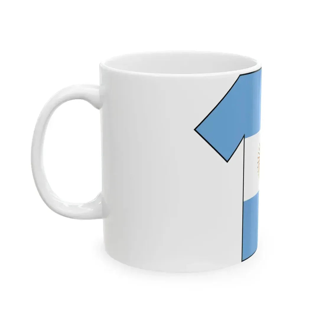 Flag shirt of Argentina (Argentina) White Coffee Mug - Go Mug Yourself