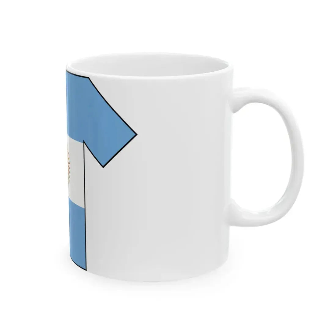 Flag shirt of Argentina (Argentina) White Coffee Mug - Go Mug Yourself