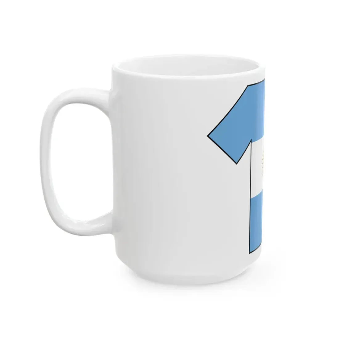 Flag shirt of Argentina (Argentina) White Coffee Mug - Go Mug Yourself