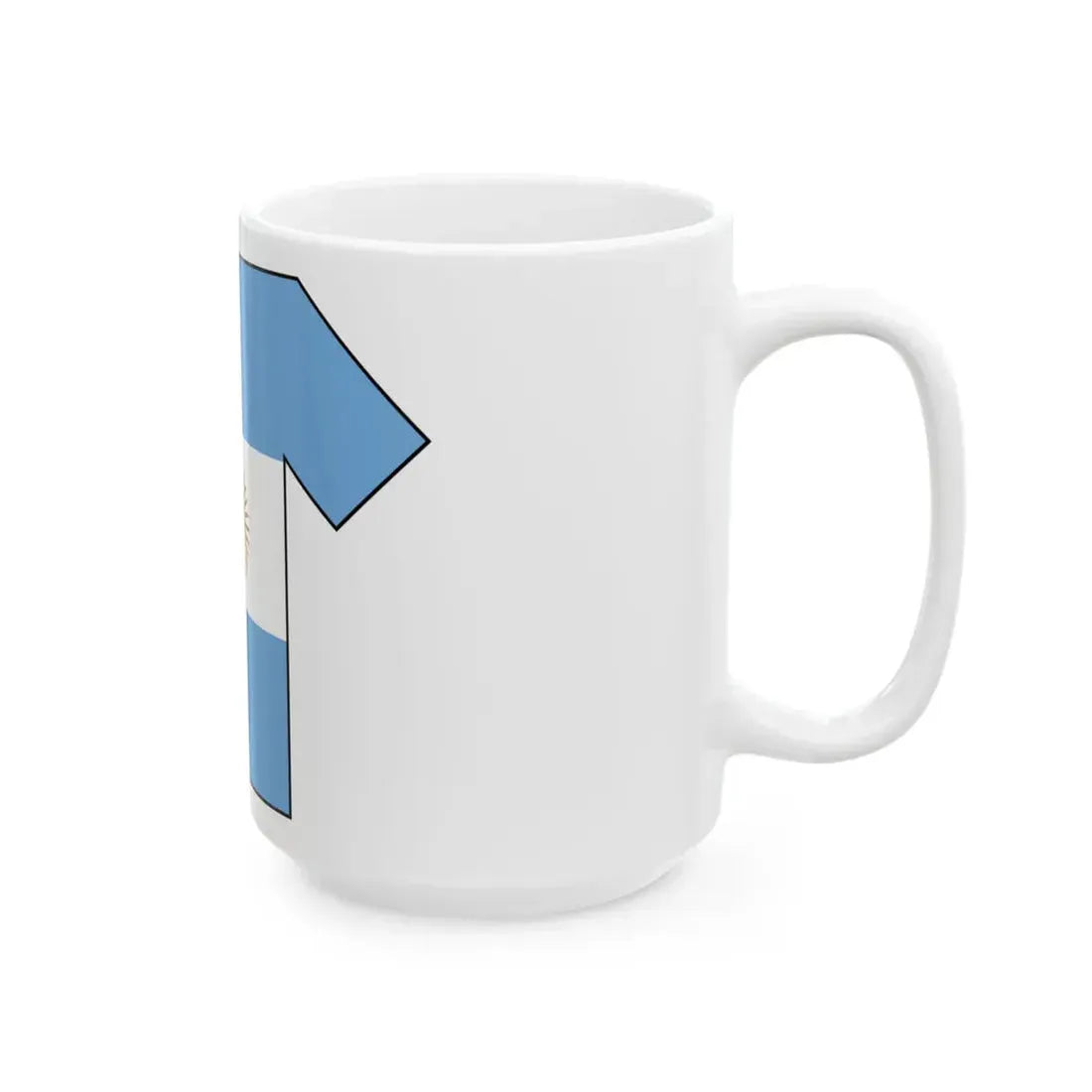 Flag shirt of Argentina (Argentina) White Coffee Mug - Go Mug Yourself